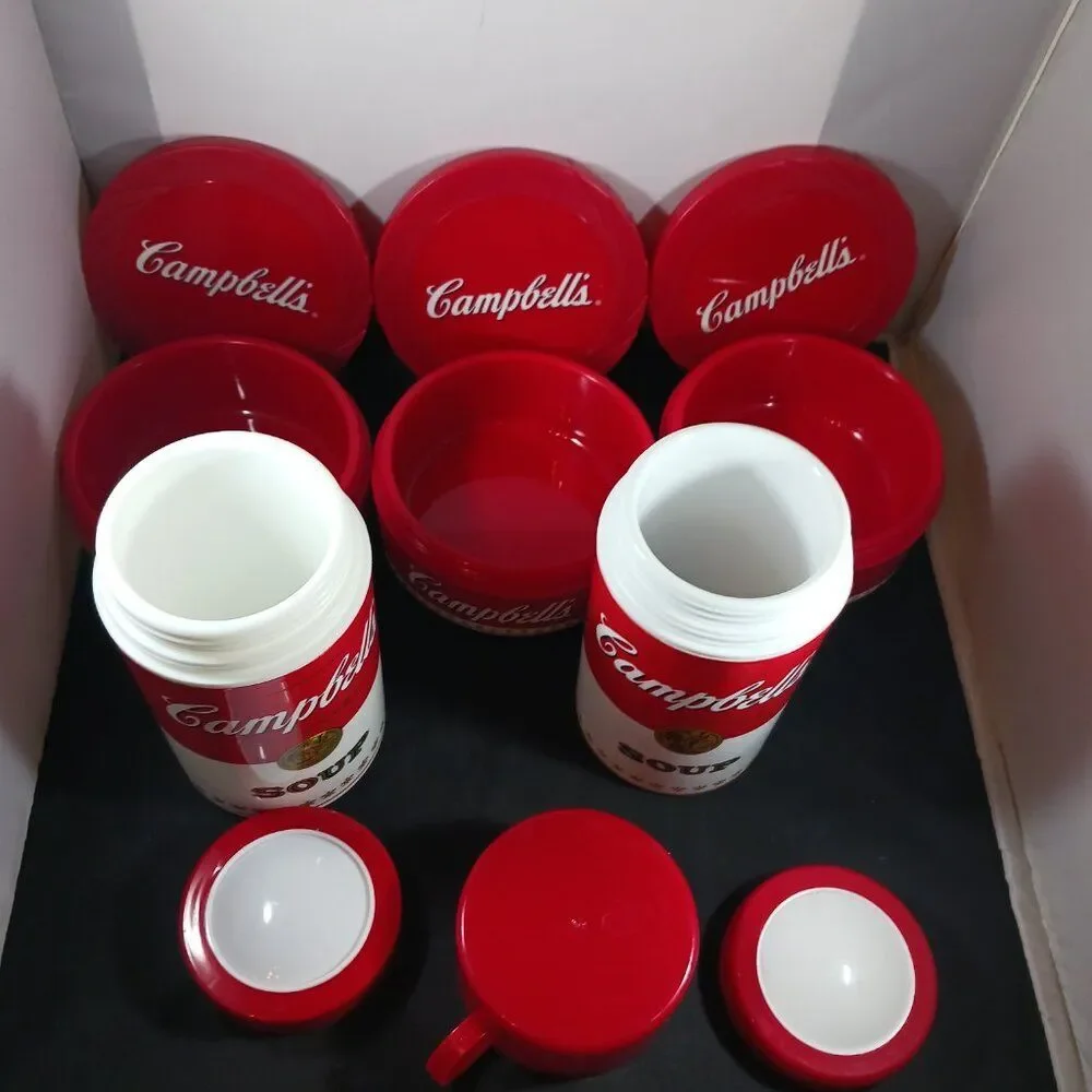 Campbell's 1998 Condensed Soup Can-Tainer Plastic 11oz (5)